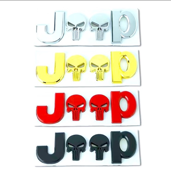 Jeep Metal Punisher Logo Emblem - New - Picture 2 of 7